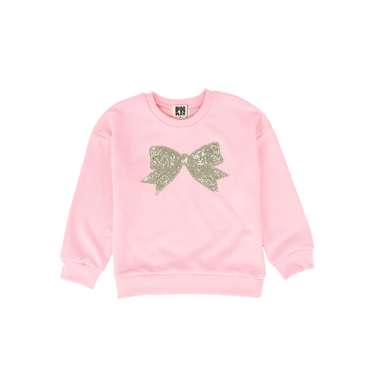 PH PLAY PINK SEQUINS BOW SWEATSHIRT [FINAL SALE]