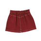 BONNIE AND THE GANG PLUM TWILL SKIRT