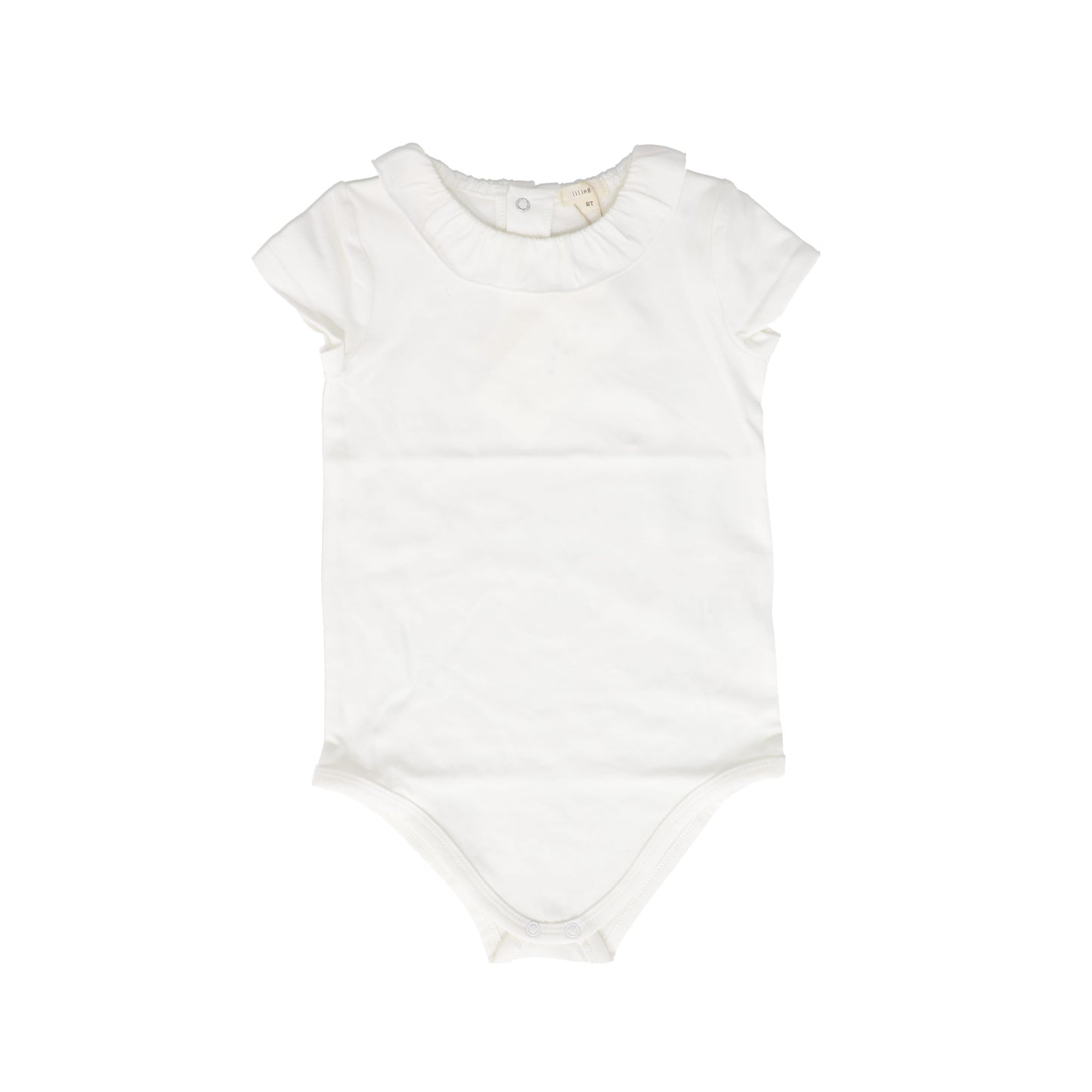 LIL LEGS WINTER WHITE RUFFLE COLLAR ONESIE [FINAL SALE]