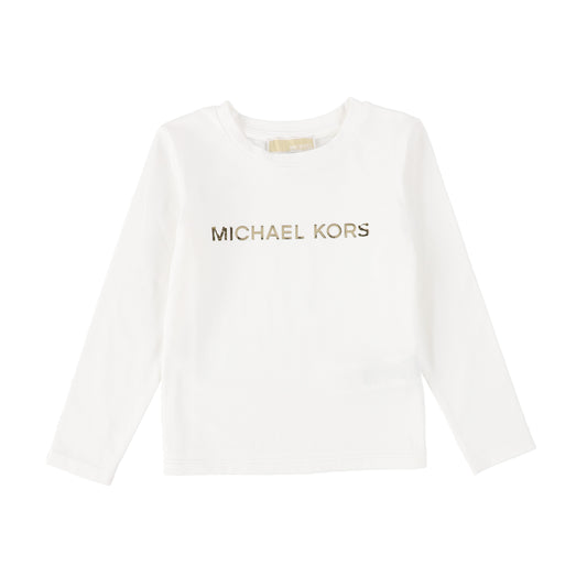 MICHAEL KORS OFF WHITE LONG SLEEVE TSHIRT [Final Sale]