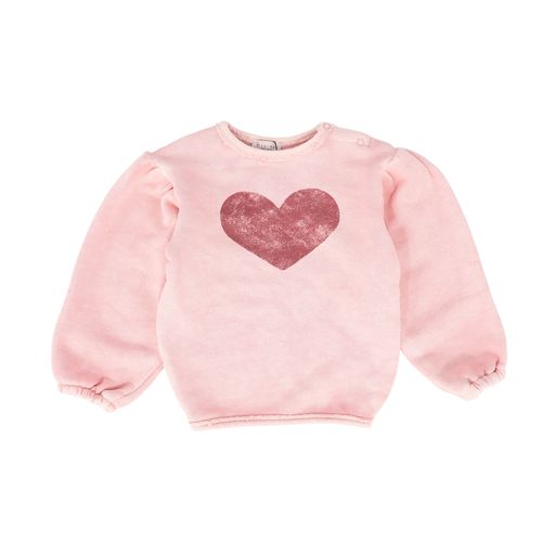 YELL OH LIGHT PINK HEART PRINT TOP