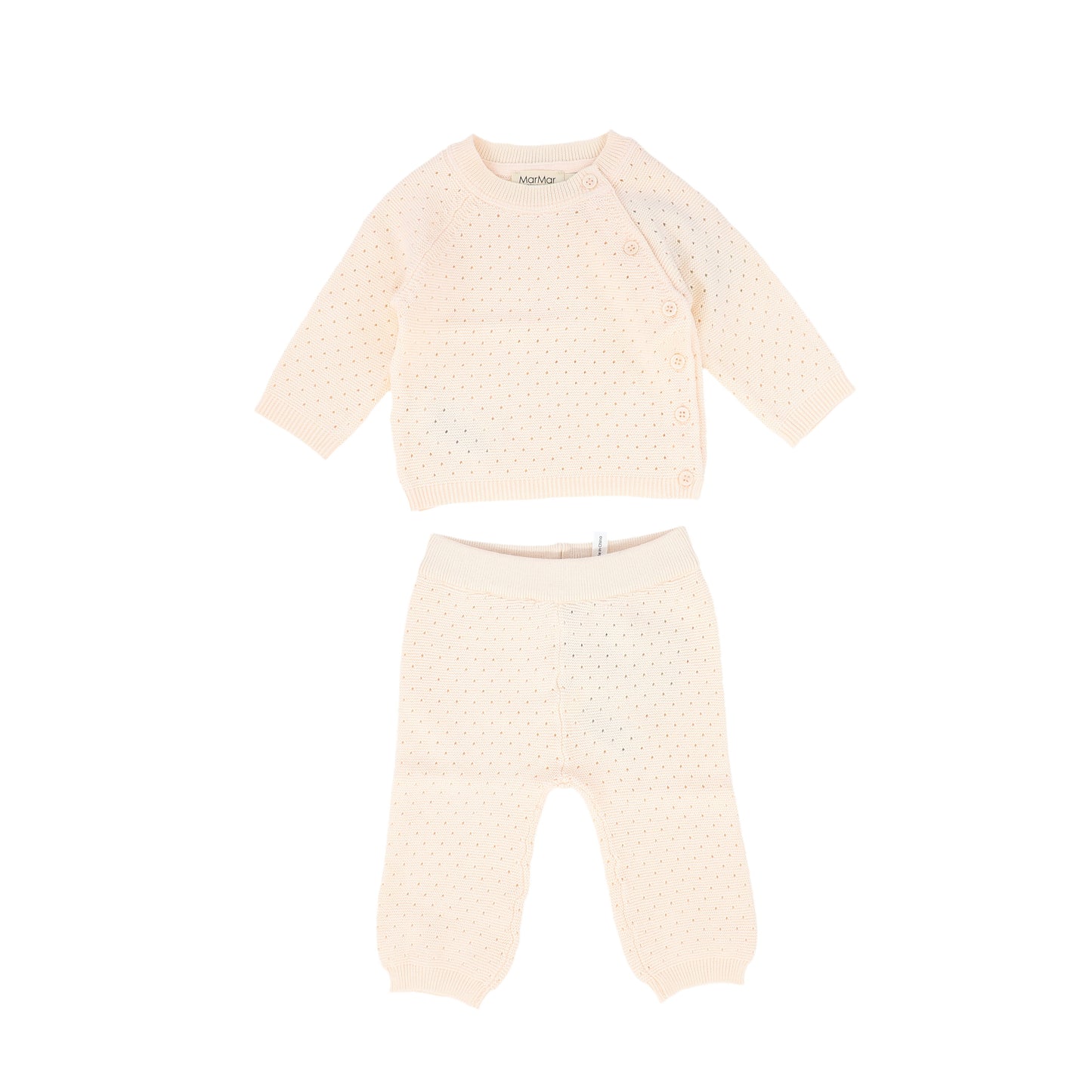 MARMAR COPENHAGEN PINK OPEN KNIT SET