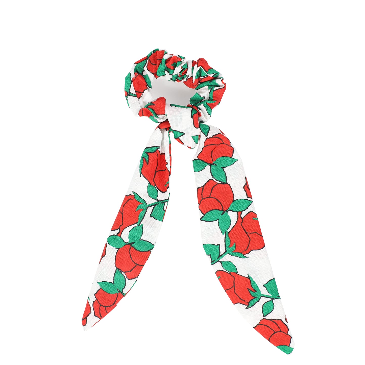 PIUPIUCHICK RED ROSE PRINT SCRUNCHIE