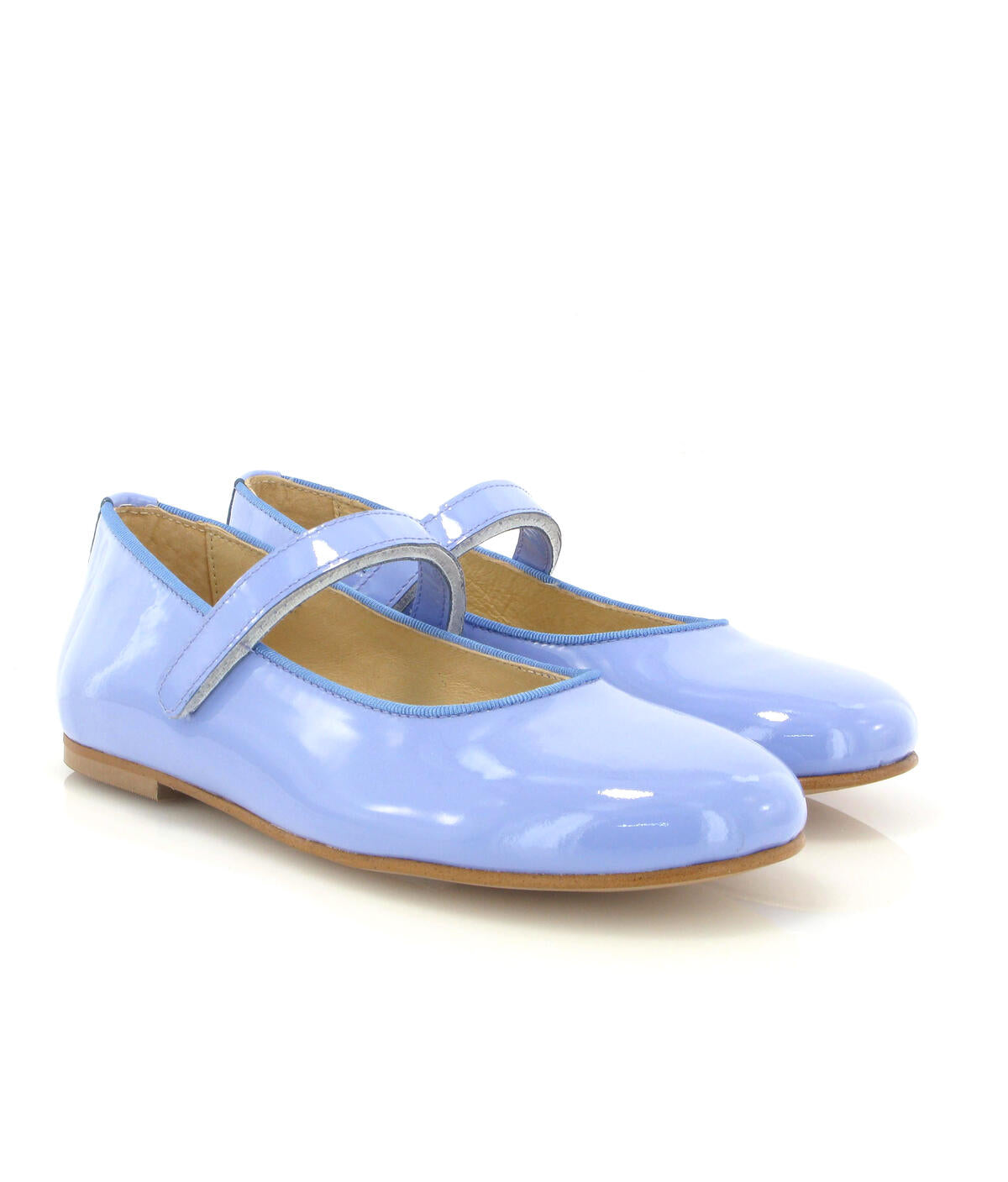 ATLANTA MOCASSIN LAVENDER PATENT LEATHER STRAP SHOE