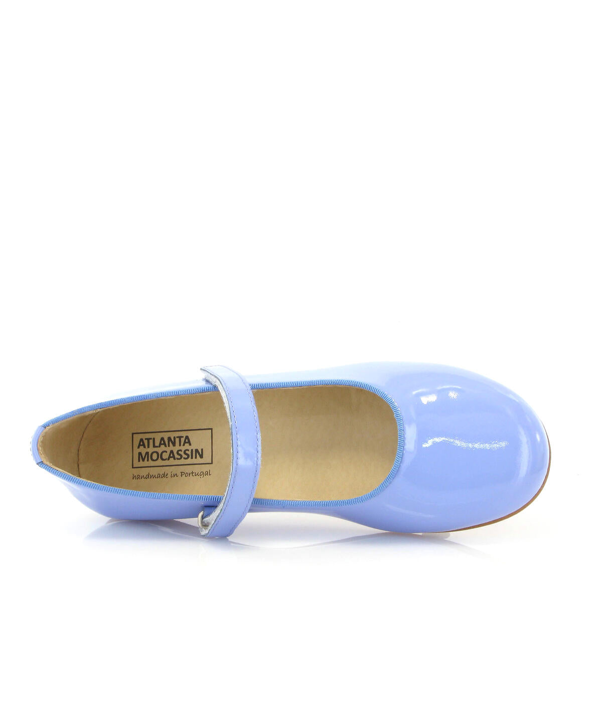 ATLANTA MOCASSIN LAVENDER PATENT LEATHER STRAP SHOE