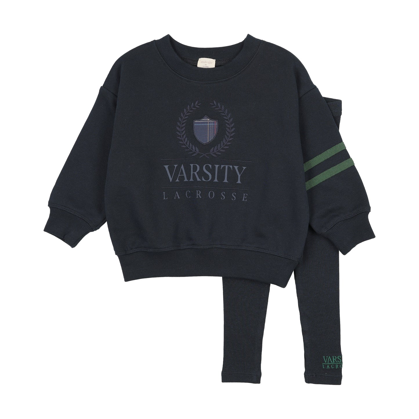 ANALOGIE NAVY FAN CLUB BOYS SWEATSHIRT SET