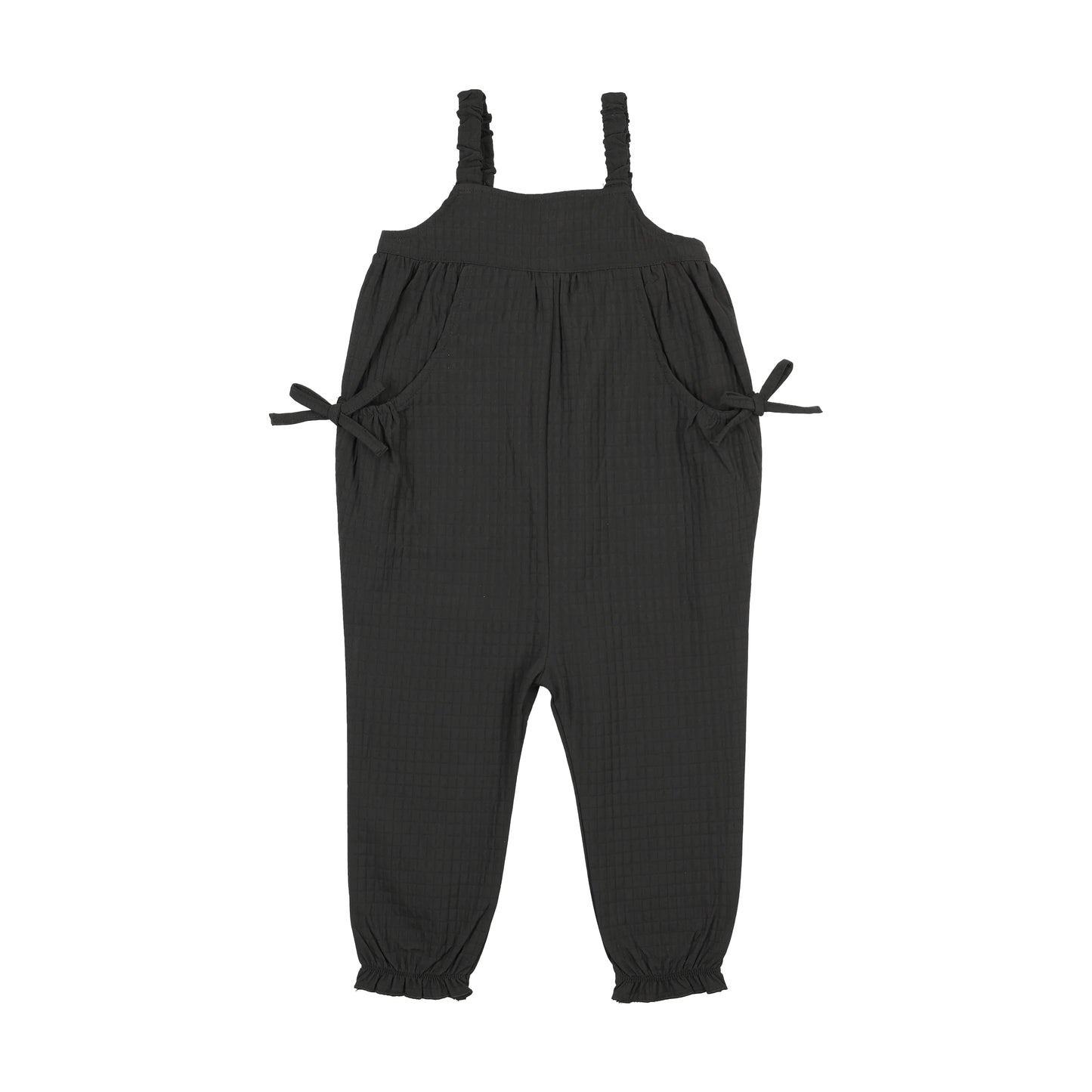 LIL LEGS BLACK JACQUARD ROMPER