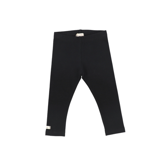 LIL LEGS BLACK BASIC LEGGINGS