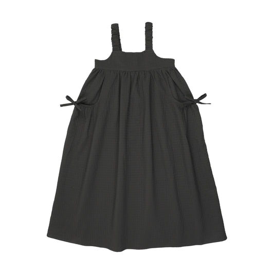 LIL LEGS BLACK JACQUARD MAXI