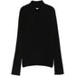 TWINSET BLACK RIBBED KNIT TURTLENECK SWEATER