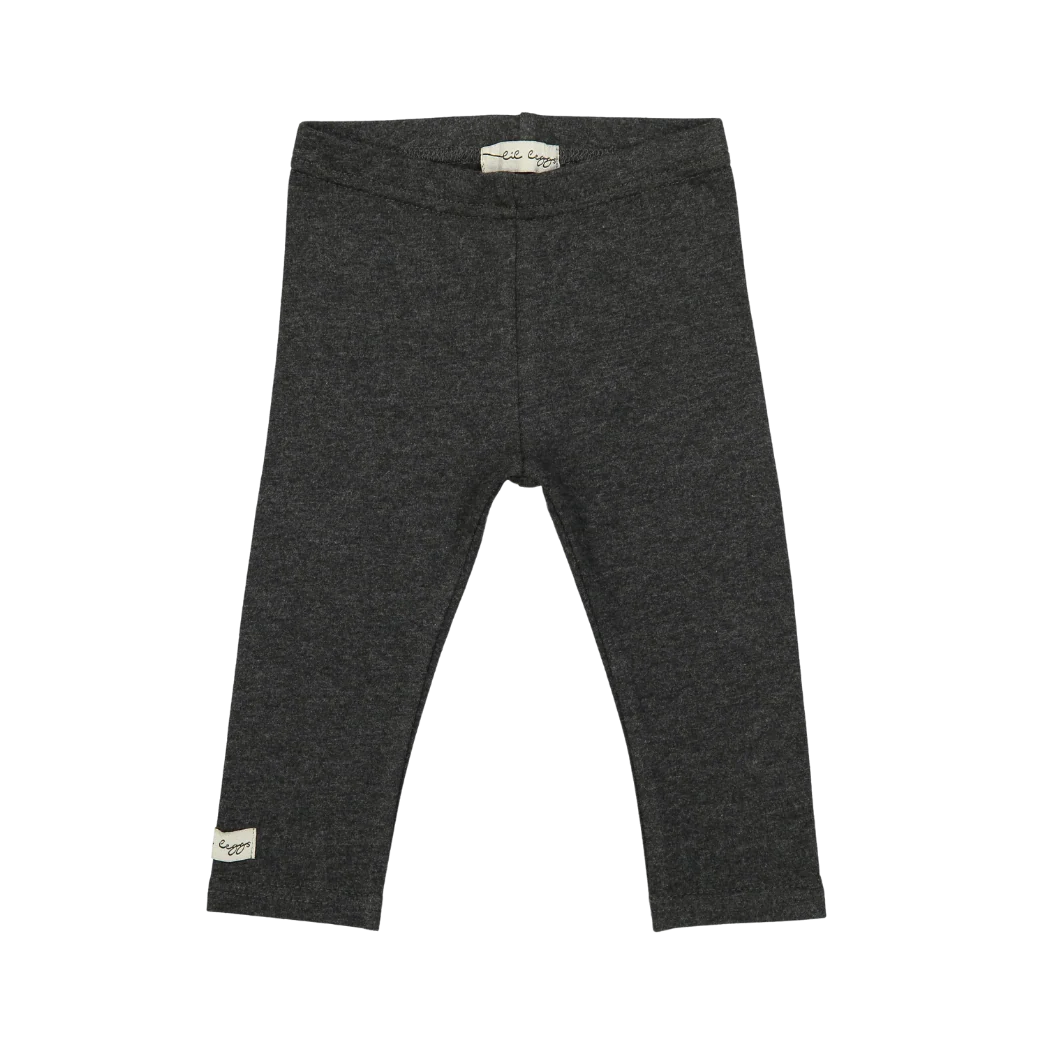 LIL LEGS HEATHER GREY LONG LEGGINGS