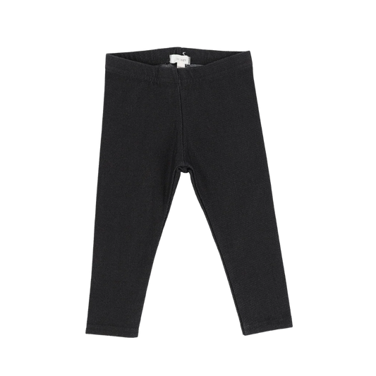 LIL LEGS BLACK JEAN LONG LEGGINGS