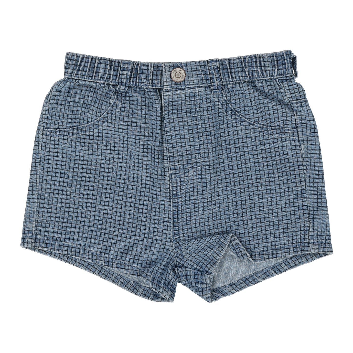 ANALOGIE DENIM CHECKED SHORTS