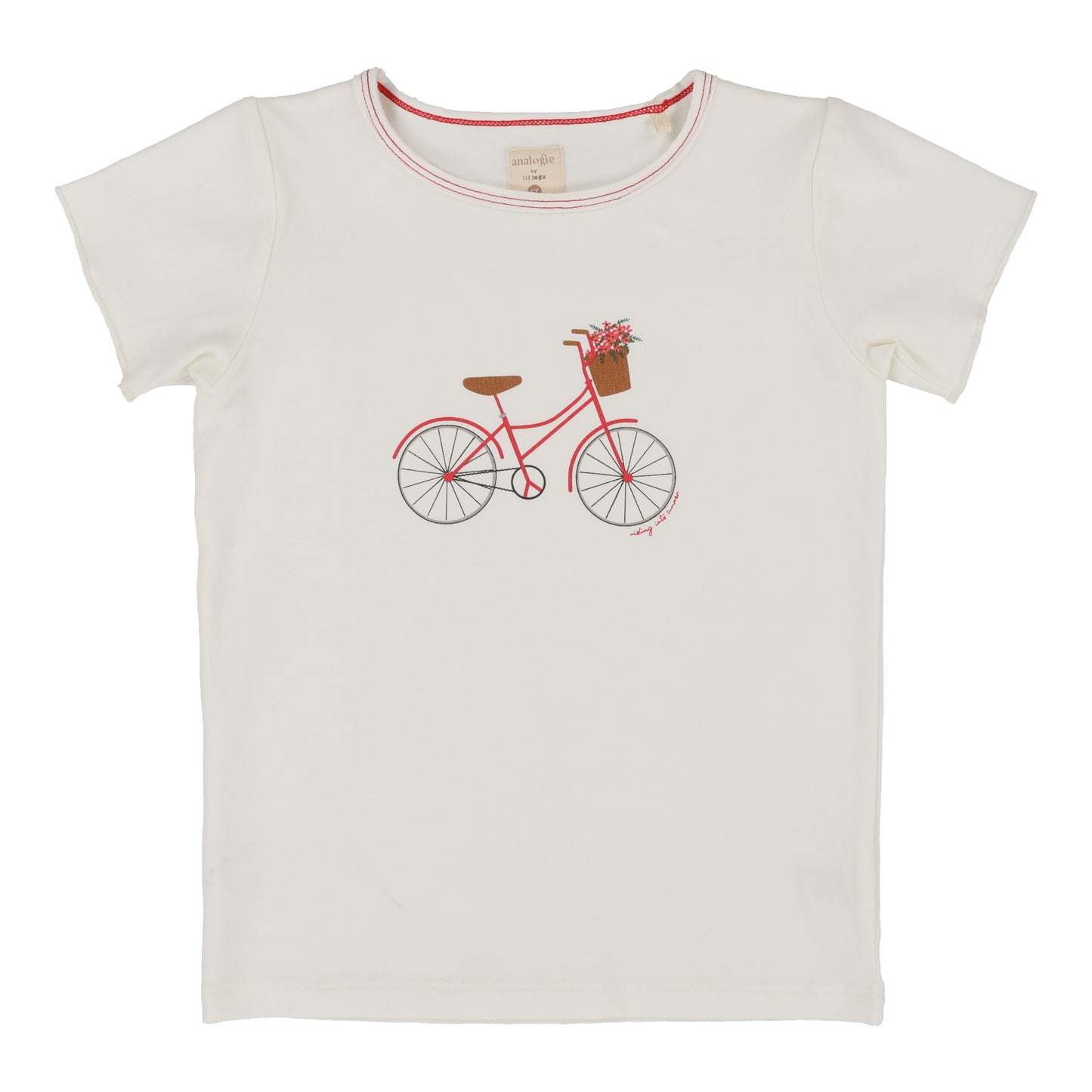 ANALOGIE WHITE/RED BIKE SS T-SHIRT