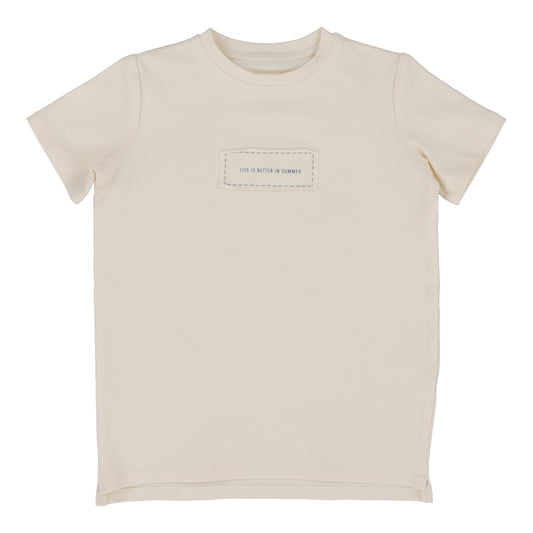 ANALOGIE CREAM PATCH T-SHIRT