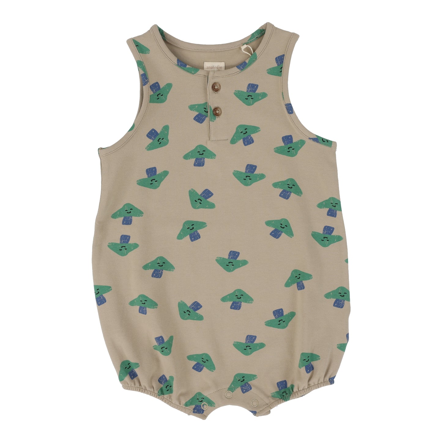 ANALOGIE TAUPE MUSHROOM ROMPER