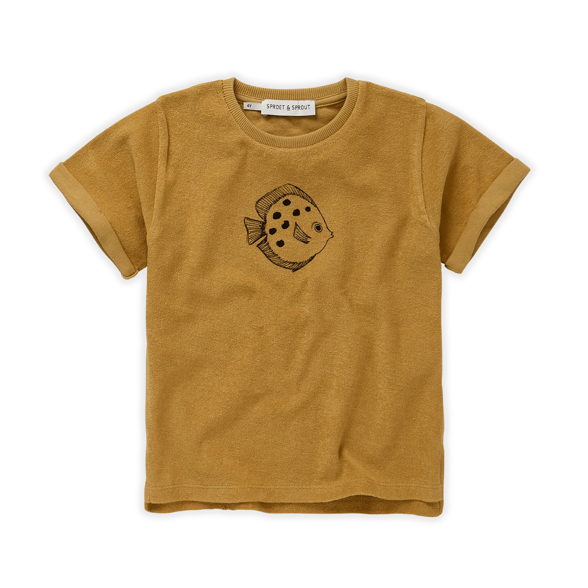 SPROET & SPROUT HONEY FISH PATCH TERRY TSHIRT