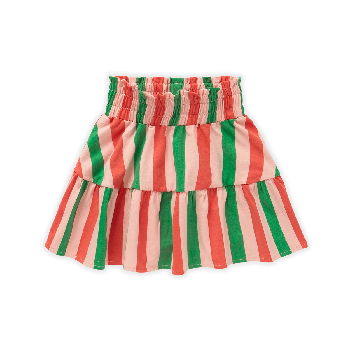 SPROET & SPROUT CORAL STRIPED LAYER SKIRT [FINAL SALE]