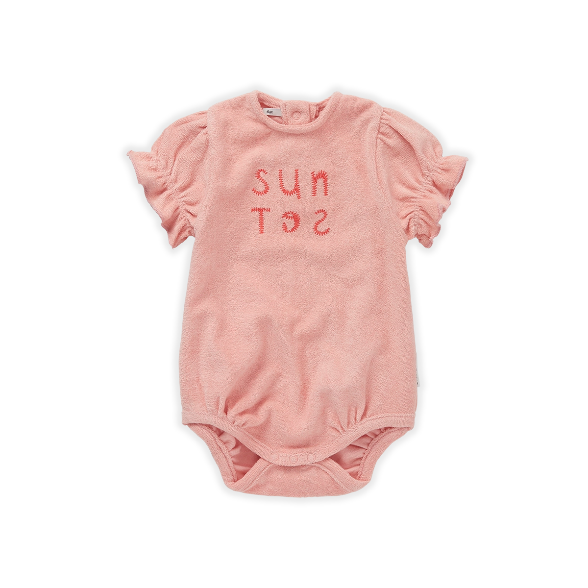SPROET & SPROUT LIGHT PINK PUFF SLEEVE ROMPER