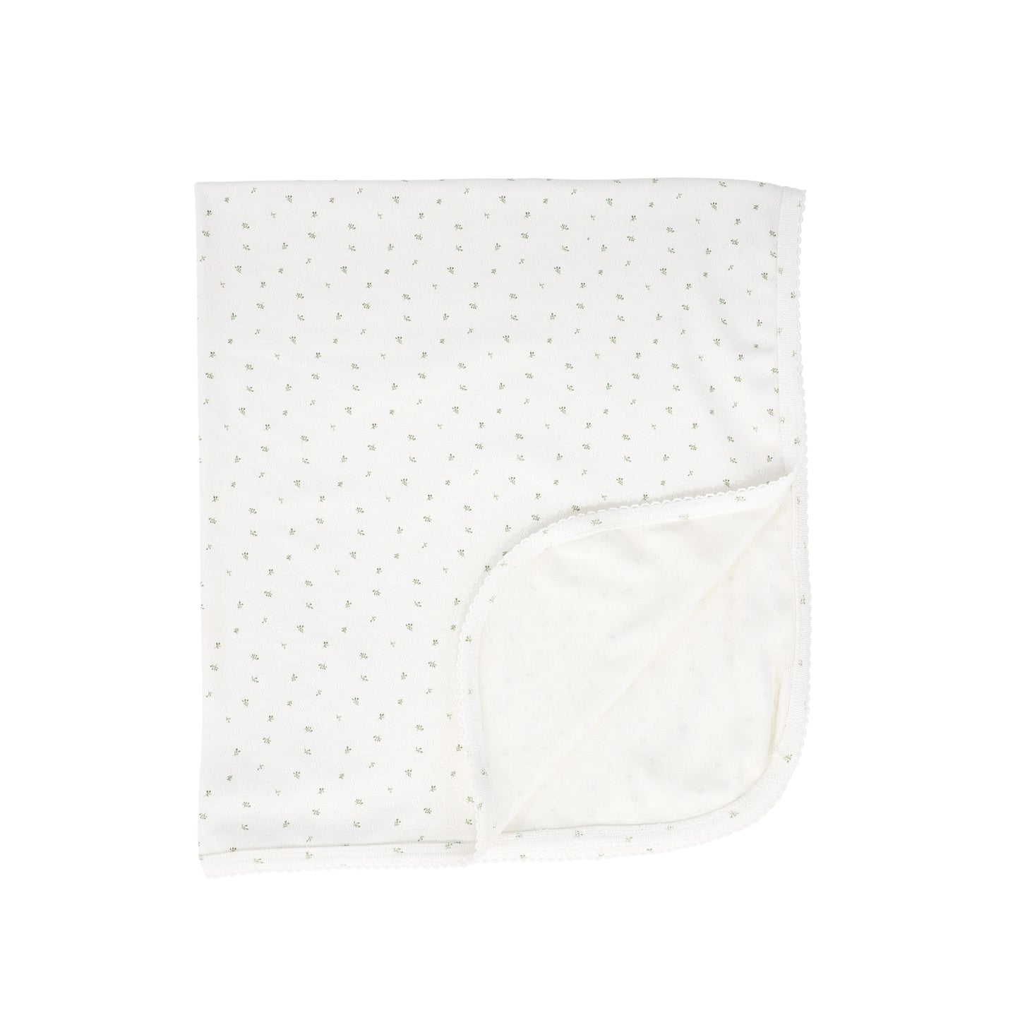 BEBE JOLEE SAGE FLORAL PRINTED BLANKET