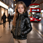 SCOTCH BONNET BLACK METALLIC COAT