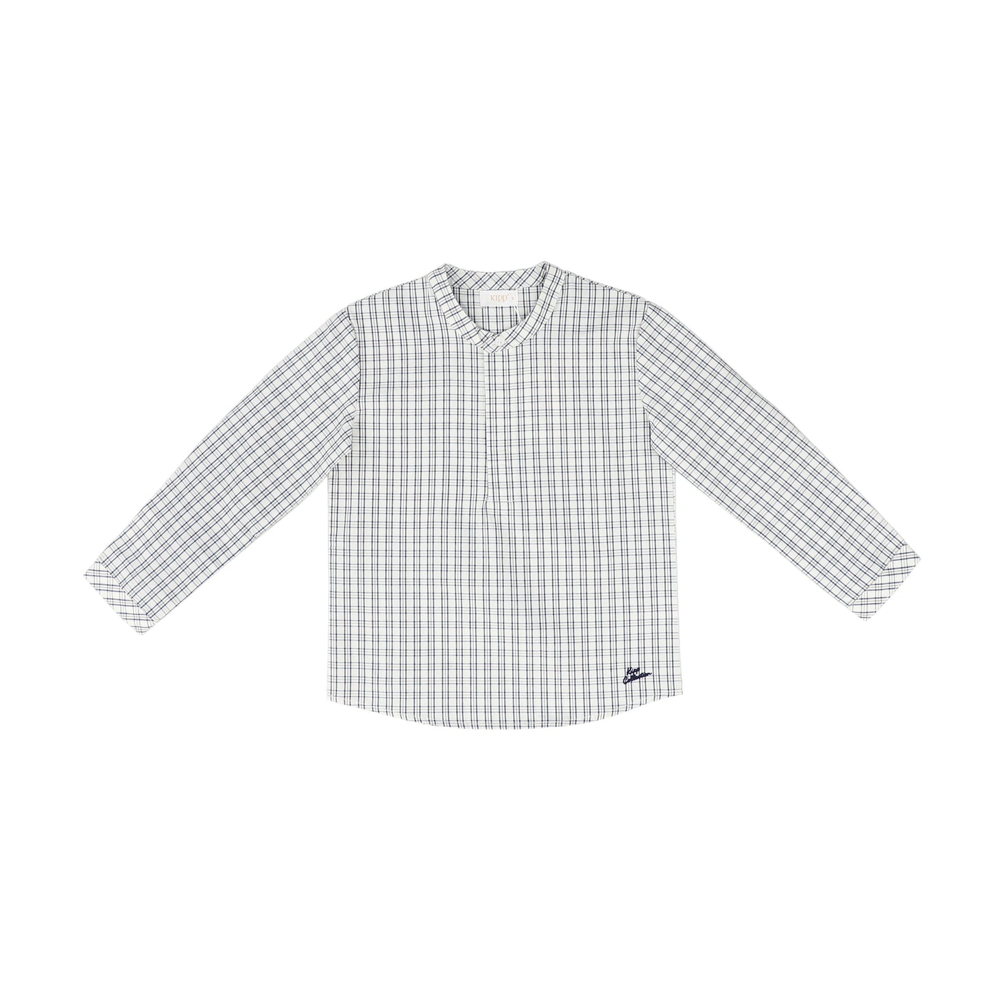 KIPP DUSTY BLUE PLAID BUTTON DOWN SHIRT