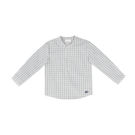 KIPP DUSTY BLUE PLAID BUTTON DOWN SHIRT