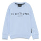 JOHN RICHMOND BLUE LOGO SWEATSHIRT