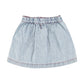 PIUPIUCHICK LIGHT BLUE DENIM STITCHED SKIRT [FINAL SALE]