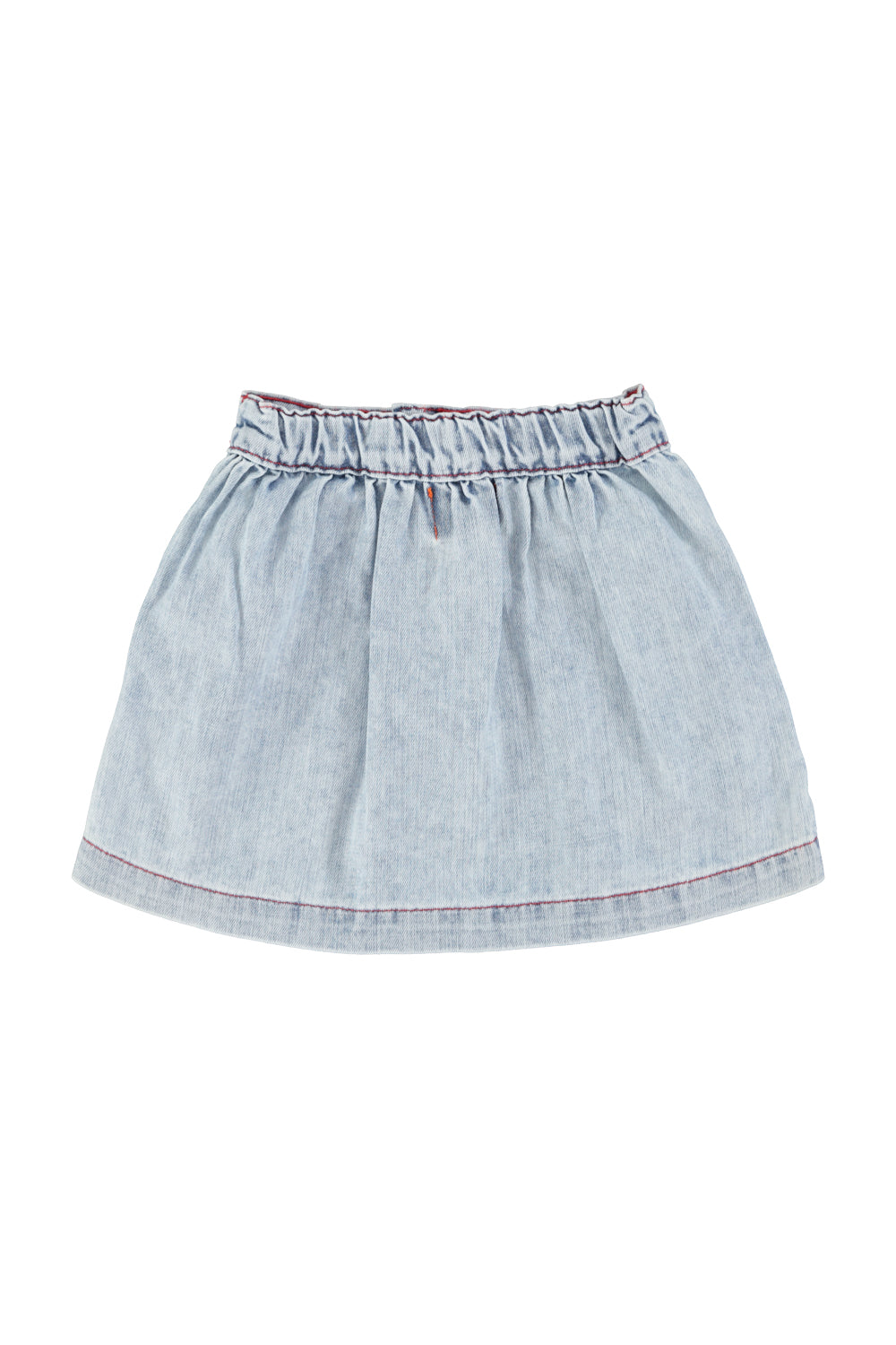 PIUPIUCHICK LIGHT BLUE DENIM STITCHED SKIRT [FINAL SALE]