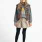 PIUPIUCHICK BEIGE HEART PRINT SKIRT