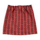 PIUPIUCHICK BURGUNDY FLOWER STRIPED SKIRT