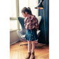 LOUIS LOUISE BLUE DENIM DROP WAIST PLEATED MINI SKIRT
