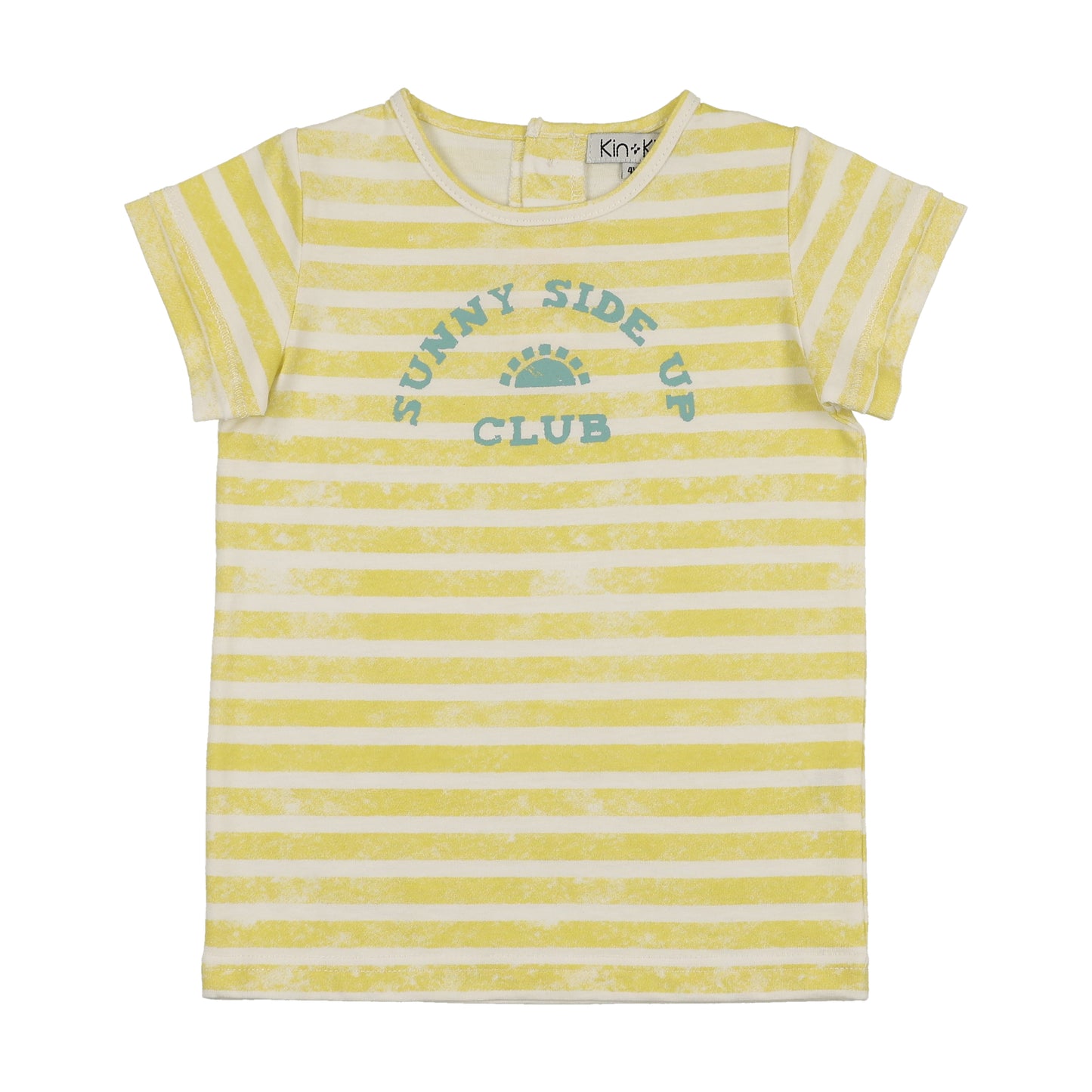 KIN & KIN NEON YELLOW STRIPE SS T-SHIRT