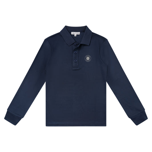 3 BUTTONS NAVY SPORT LOGO POLO