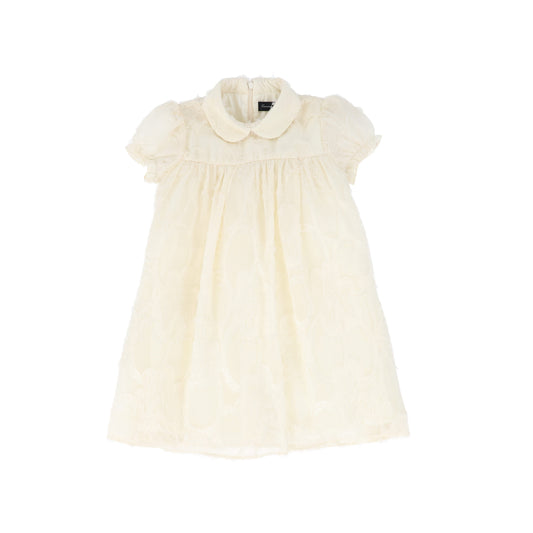 FRANCESCA GUILIANO CREAM PUFF SHORT SLEEVE DRESS