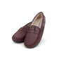 CAMILLE KIDS BURGUNDY LEATHER PENNY LOAFER