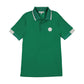 3 BUTTONS GREEN STRIPE SPORT POLO