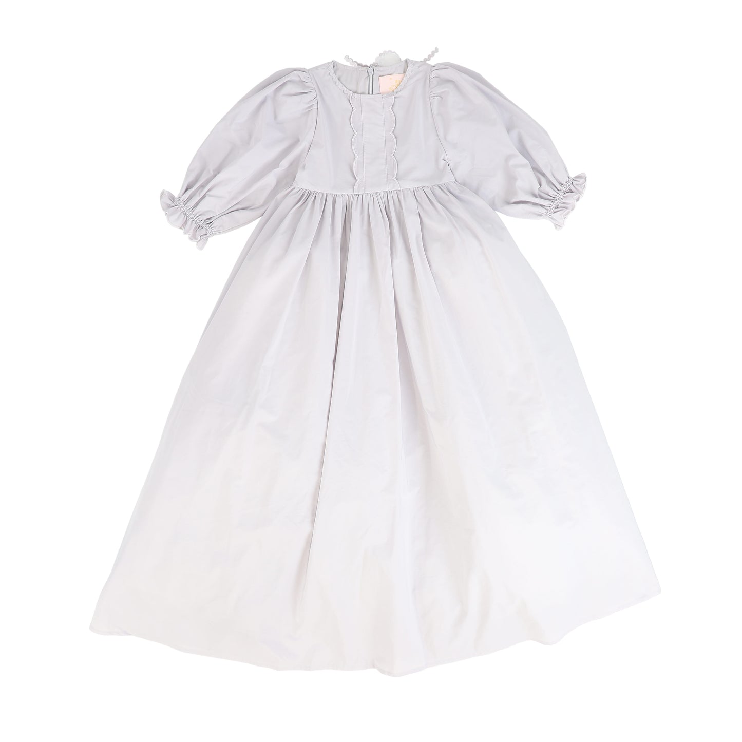 LITTLE TEMPEST LAVENDER TAFFETA SCALLOP TRIM GOWN
