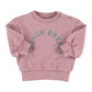 PIUPIUCHICK DUSTY ROSE WORDED SWEATSHIRT