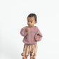 PIUPIUCHICK DUSTY ROSE WORDED SWEATSHIRT