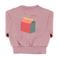 PIUPIUCHICK DUSTY ROSE WORDED SWEATSHIRT