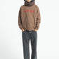 PIUPIUCHICK CHOCOLATE BROWN WORDED SWEATSHIRT