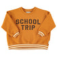 PIUPIUCHICK CAMEL STRIPED TRIM SWEATSHIRT