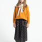 PIUPIUCHICK CAMEL STRIPED TRIM SWEATSHIRT