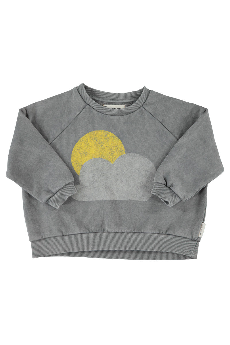 PIUPIUCHICK GREY SKY PRINT SWEATSHIRT