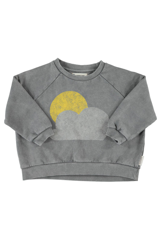 PIUPIUCHICK GREY SKY PRINT SWEATSHIRT