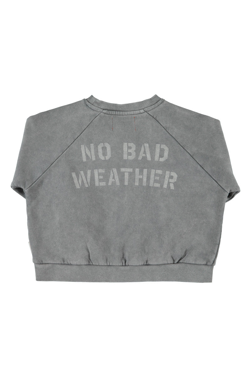 PIUPIUCHICK GREY SKY PRINT SWEATSHIRT