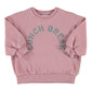 PIUPIUCHICK DUSTY ROSE WORDED SWEATSHIRT