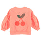 PIUPIUCHICK CORAL WORDED SWEATSHIRT